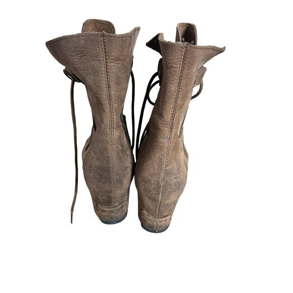 Sorel NL2305 Joan of Arctic Womens Wedge Heel Waterproof Lace Up Boots Size 9.5 - Picture 2 of 5